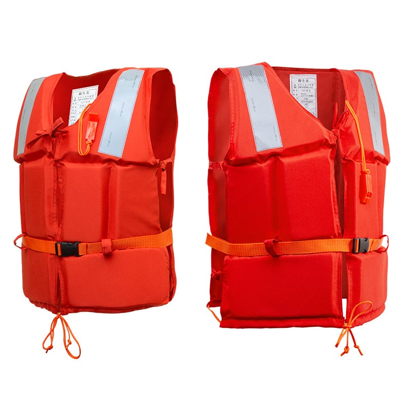 Work Life Jacket, Orange, Reflective Tape and Whistle